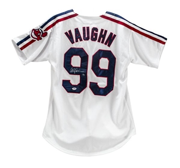 Charlie Sheen Autographed Cleveland Indians "Major League" Ricky Vaughn Jersey